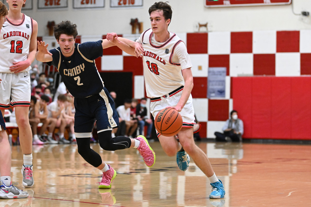 Lincoln Canby boys basketball Leon Neuschwander 75
